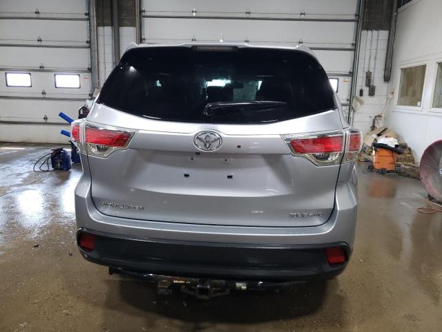 5TDJKRFH7ES066338 - 2014 TOYOTA HIGHLANDER XLE SILVER photo 6