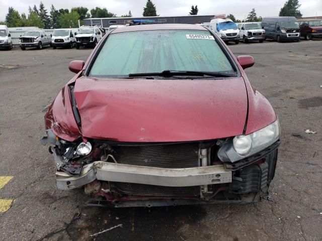 2HGFA1F6XBH545602 - 2011 HONDA CIVIC LX-S BURGUNDY photo 5