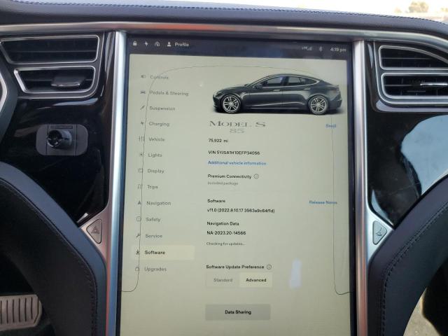 5YJSA1H10EFP34056 - 2014 TESLA MODEL S Boz foto 9