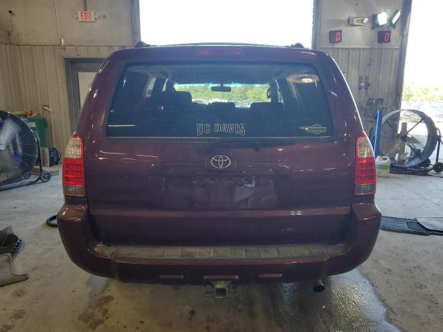 JTEZU14R168057484 - 2006 TOYOTA 4RUNNER SR5 BURGUNDY photo 6