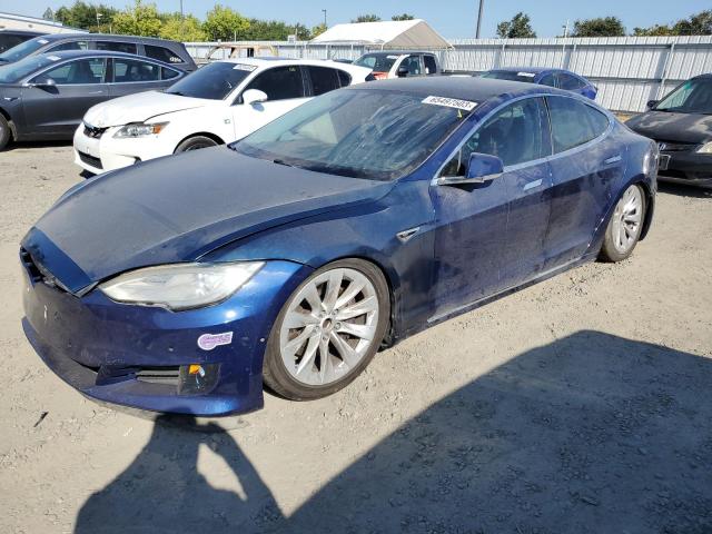 5YJSA1E22JF273899 - 2018 TESLA MODEL S BLUE photo 1