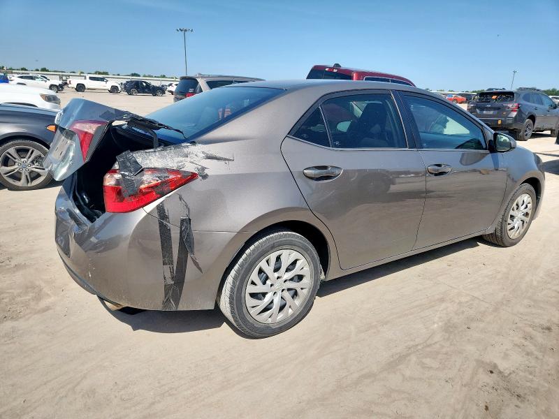 2T1BURHE7KC183326 - 2019 TOYOTA COROLLA L Gris photo 3