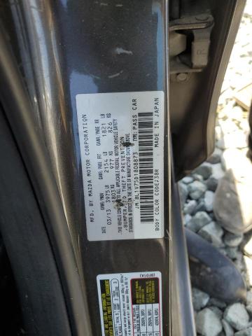 JM1BL1V75D1808873 - 2013 MAZDA 3 I CHARCOAL photo 12