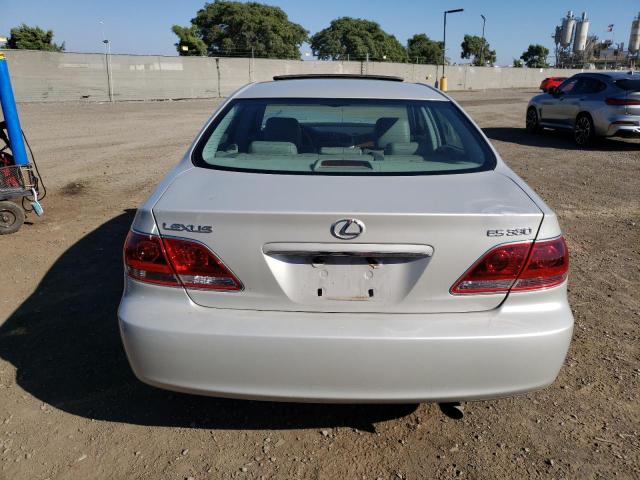 JTHBA30G755084881 - 2005 LEXUS ES 330 SILVER photo 6