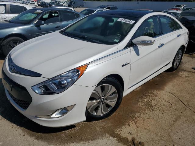 KMHEC4A44EA106812 - 2014 HYUNDAI SONATA HYBRID WHITE photo 1