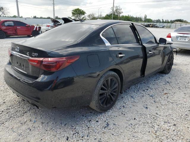 JN1EV7AP4JM591412 - 2018 INFINITI Q50 LUXE BLACK photo 3