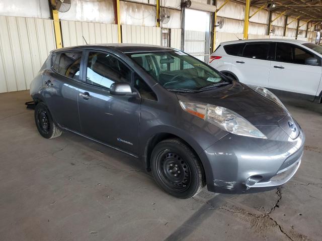 1N4BZ0CP0HC302346 - 2017 NISSAN LEAF S GRAY photo 4