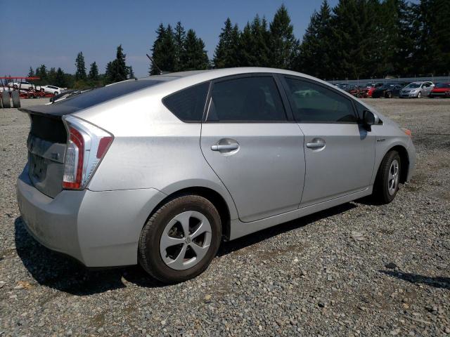 JTDKN3DU7D0355536 - 2013 TOYOTA PRIUS SILVER photo 3