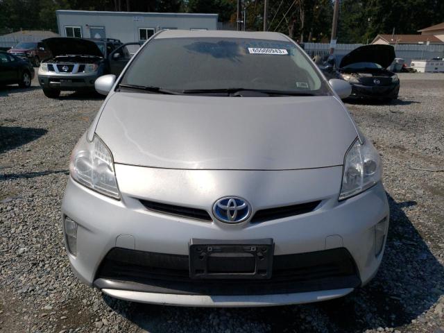 JTDKN3DU7D0355536 - 2013 TOYOTA PRIUS SILVER photo 5