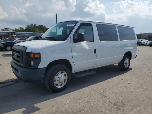 1FMNE1BW8EDA21804 - 2014 FORD ECONOLINE E150 WAGON WHITE photo 1