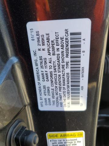 19UUB3F56FA004235 - 2015 ACURA TLX TECH BLACK photo 12