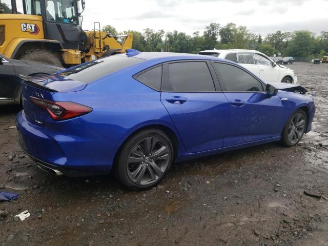 19UUB6F55NA000872 - 2022 ACURA TLX TECH A BLUE photo 3