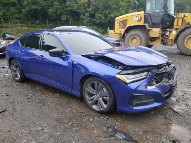 19UUB6F55NA000872 - 2022 ACURA TLX TECH A BLUE photo 4