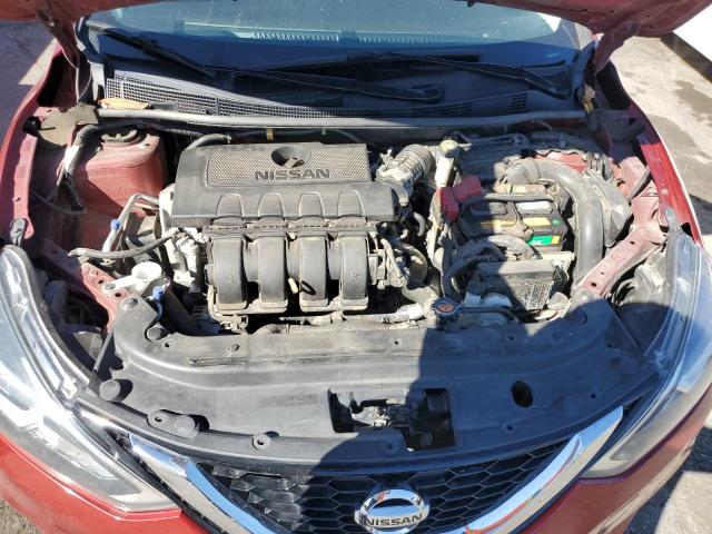 3N1AB7AP5HY365412 - 2017 NISSAN SENTRA S RED photo 11