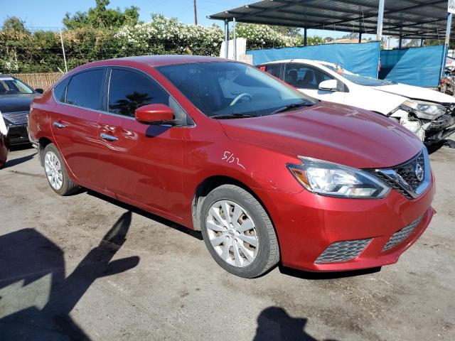 3N1AB7AP5HY365412 - 2017 NISSAN SENTRA S RED photo 4