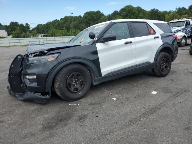 1FM5K8AW4MNA19656 - 2021 FORD EXPLORER POLICE INTERCEPTOR TWO TONE photo 1