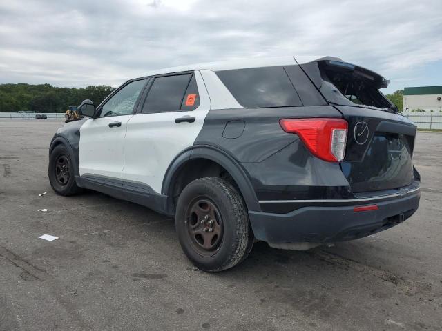 1FM5K8AW4MNA19656 - 2021 FORD EXPLORER POLICE INTERCEPTOR TWO TONE photo 2