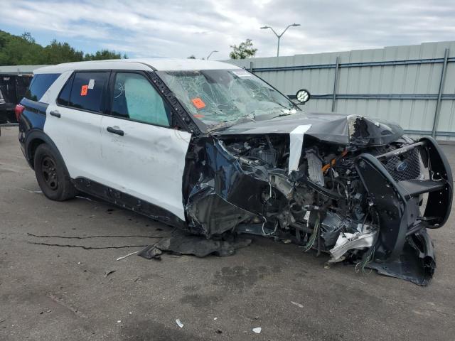 1FM5K8AW4MNA19656 - 2021 FORD EXPLORER POLICE INTERCEPTOR TWO TONE photo 4