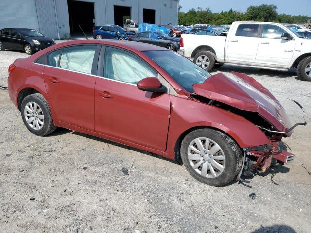 1G1PF5S9XB7150237 - 2011 CHEVROLET CRUZE LT MAROON photo 4