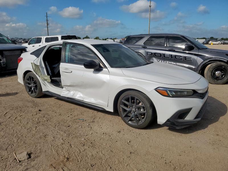 2HGFE2F52NH501325 - 2022 HONDA CIVIC SPORT WHITE photo 4