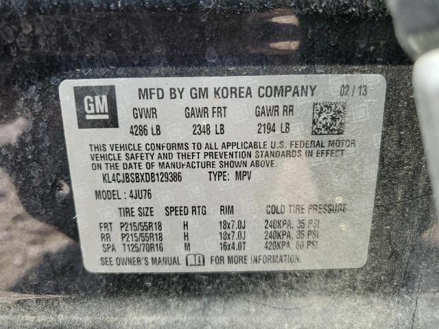 KL4CJBSBXDB129386 - 2013 BUICK ENCORE CONVENIENCE 黑色 照片 13