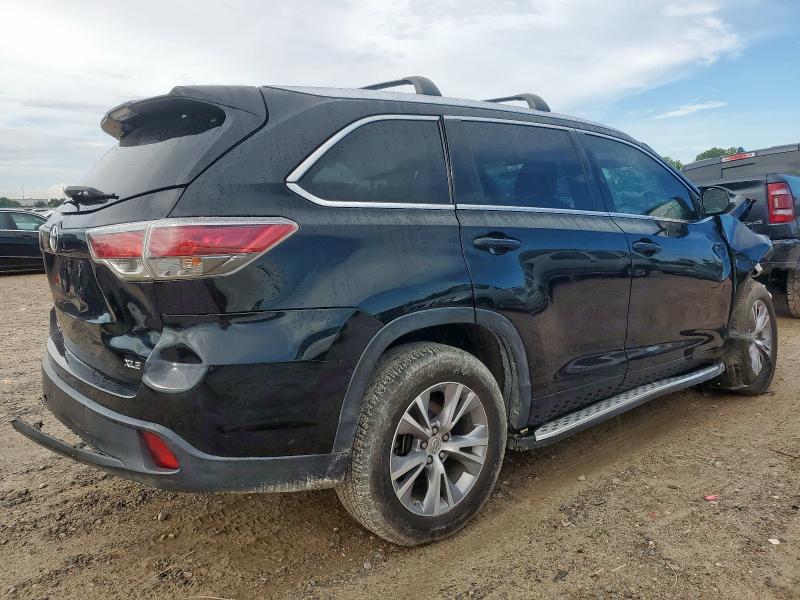 5TDKKRFH6FS078955 - 2015 TOYOTA HIGHLANDER XLE Qara foto 3