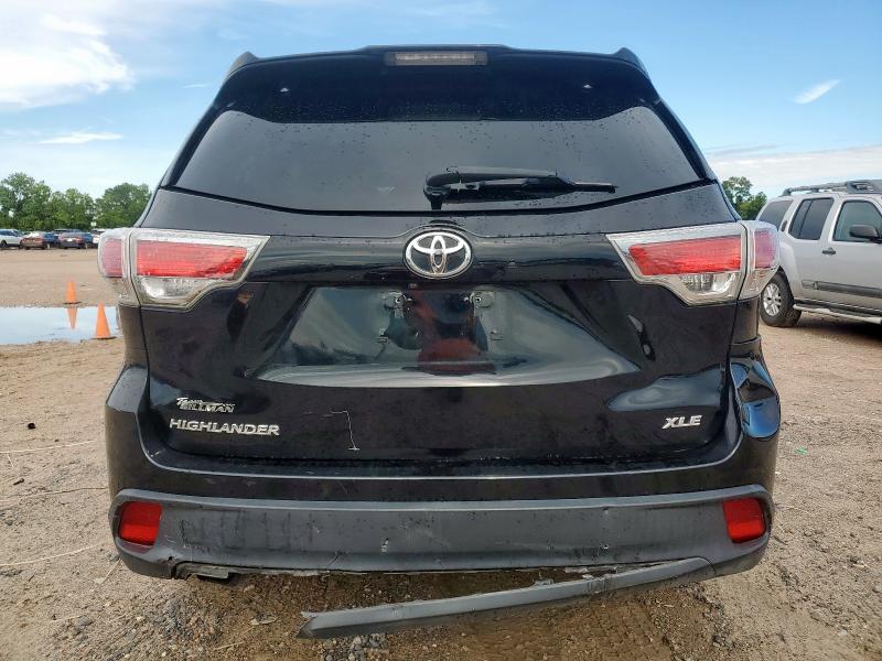 5TDKKRFH6FS078955 - 2015 TOYOTA HIGHLANDER XLE Qara foto 6