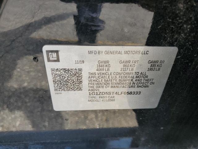 1G1ZD5ST4LF058333 - 2020 CHEVROLET MALIBU LT BLACK photo 13