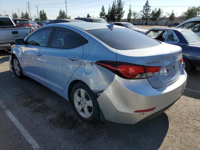 KMHDH4AEXDU488198 - 2013 HYUNDAI ELANTRA GLS BLUE photo 2