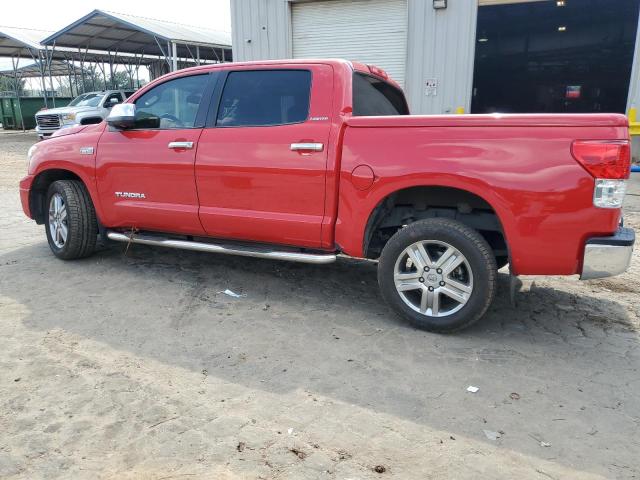 5TFFY5F11AX089246 - 2010 TOYOTA TUNDRA CREWMAX LIMITED RED photo 2