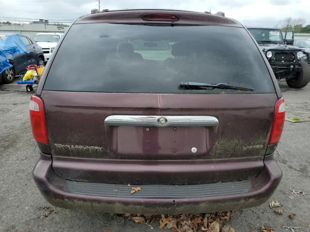2C8GP64L13R380556 - 2003 CHRYSLER TOWN AND C LIMITED MAROON photo 6