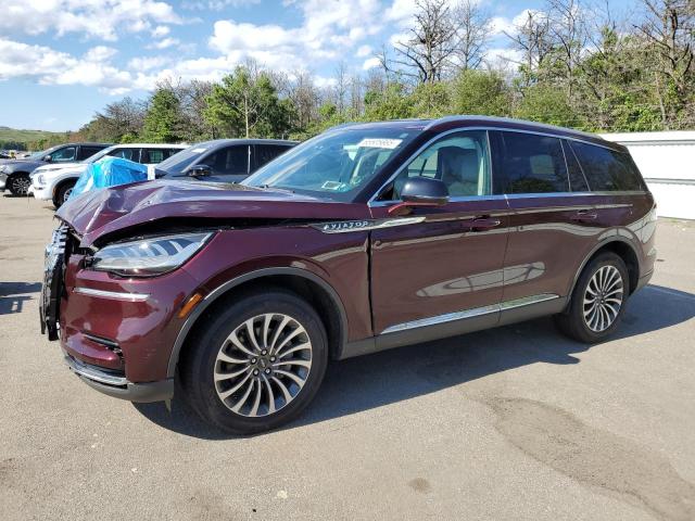 5LM5J7XC3NGL15913 - 2022 LINCOLN AVIATOR RESERVE MAROON photo 1