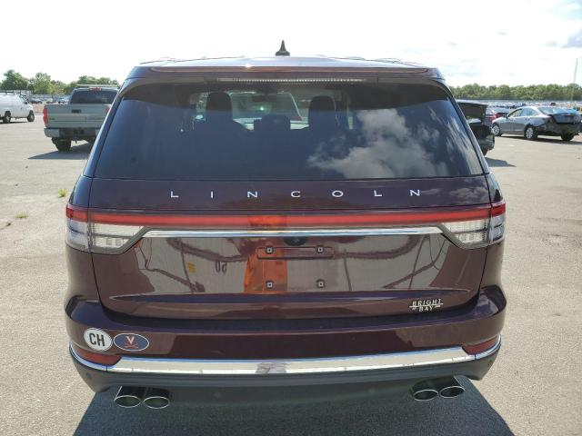 5LM5J7XC3NGL15913 - 2022 LINCOLN AVIATOR RESERVE MAROON photo 6