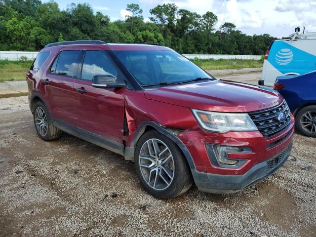 1FM5K8GT3GGC79603 - 2016 FORD EXPLORER SPORT BURGUNDY photo 4