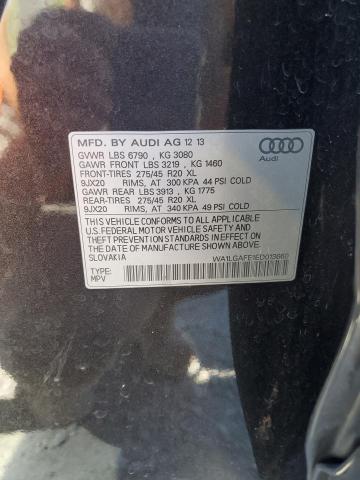 WA1LGAFE1ED013660 - 2014 AUDI Q7 PREMIUM PLUS Boz foto 13