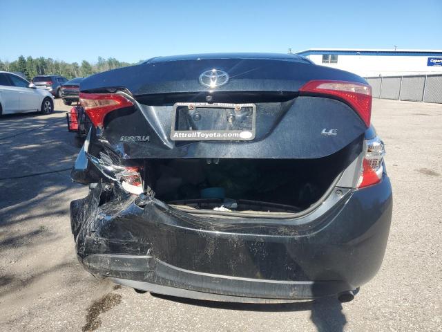 2T1BURHE4HC876055 - 2017 TOYOTA COROLLA L BLACK photo 6