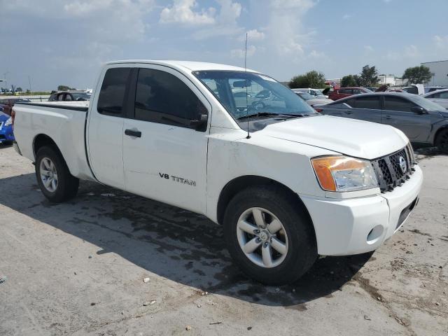 1N6BA0CH3EN507456 - 2014 NISSAN TITAN S WHITE photo 4