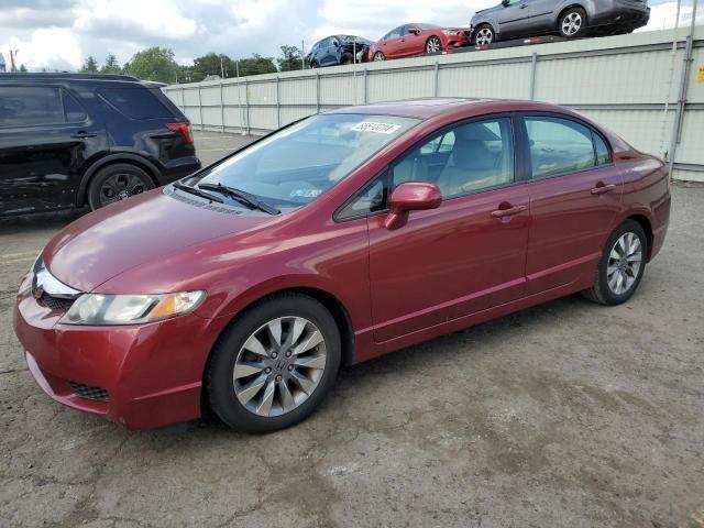 2HGFA16999H335951 - 2009 HONDA CIVIC EXL მუქწითელი ფოტო 1