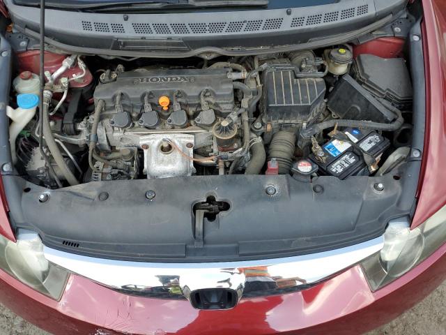 2HGFA16999H335951 - 2009 HONDA CIVIC EXL მუქწითელი ფოტო 11