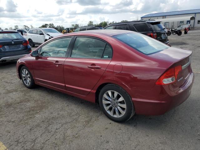 2HGFA16999H335951 - 2009 HONDA CIVIC EXL მუქწითელი ფოტო 2