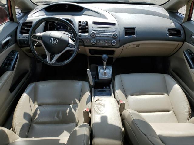 2HGFA16999H335951 - 2009 HONDA CIVIC EXL მუქწითელი ფოტო 8