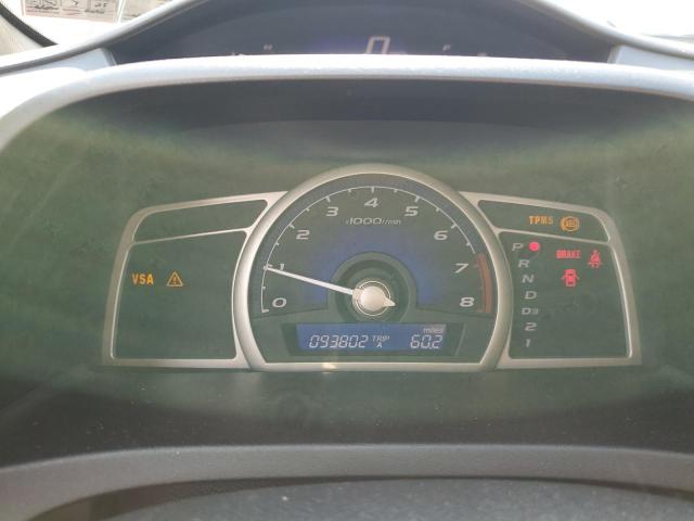 2HGFA16999H335951 - 2009 HONDA CIVIC EXL მუქწითელი ფოტო 9