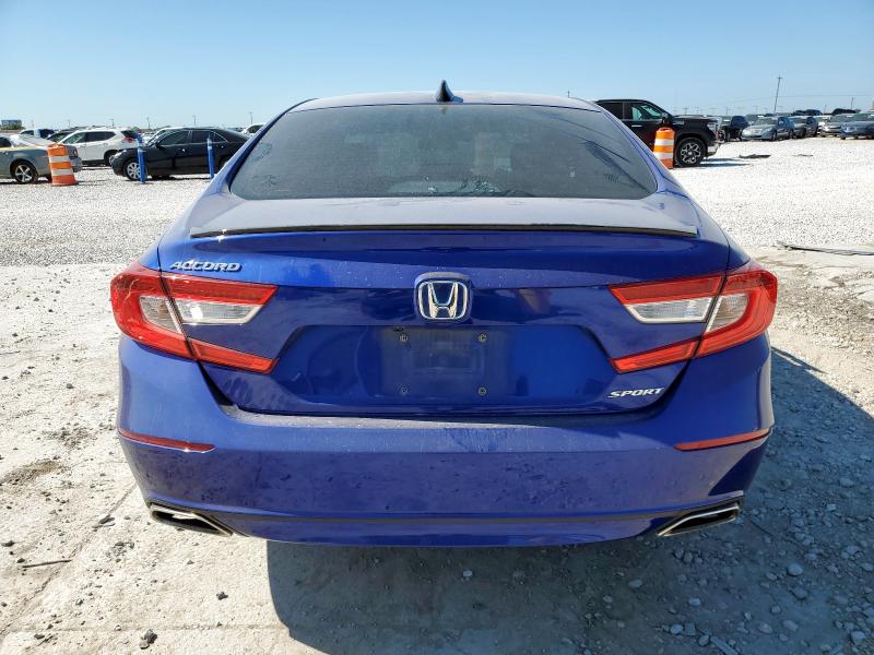 1HGCV1F33MA112606 - 2021 HONDA ACCORD SPORT BLUE photo 6