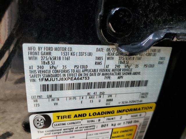 1FMJU1J8XPEA64753 - 2023 FORD EXPEDITION XLT Qara foto 14