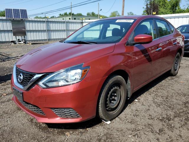 3N1AB7AP8GY239527 - 2016 NISSAN SENTRA S RED photo 1