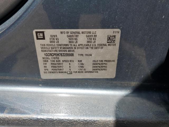 1GCRCPEH7EZ235908 - 2014 CHEVROLET SILVERADO C1500 BLUE photo 12