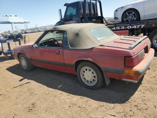 1FACP44E5MF119029 - 1991 FORD MUSTANG LX BURGUNDY photo 2