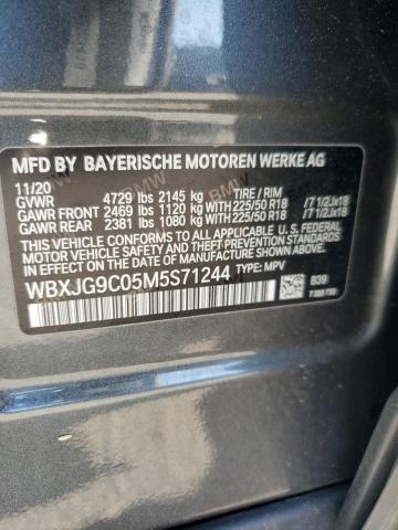 WBXJG9C05M5S71244 - 2021 BMW X1 XDRIVE28I GRAY photo 14