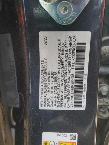 19XFL1H78RE004908 - 2024 HONDA CIVIC EXL Темно-сірий фото 12