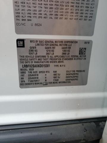 LRBFX2SAXKD015381 - 2019 BUICK ENVISION ESSENCE Ağ foto 13